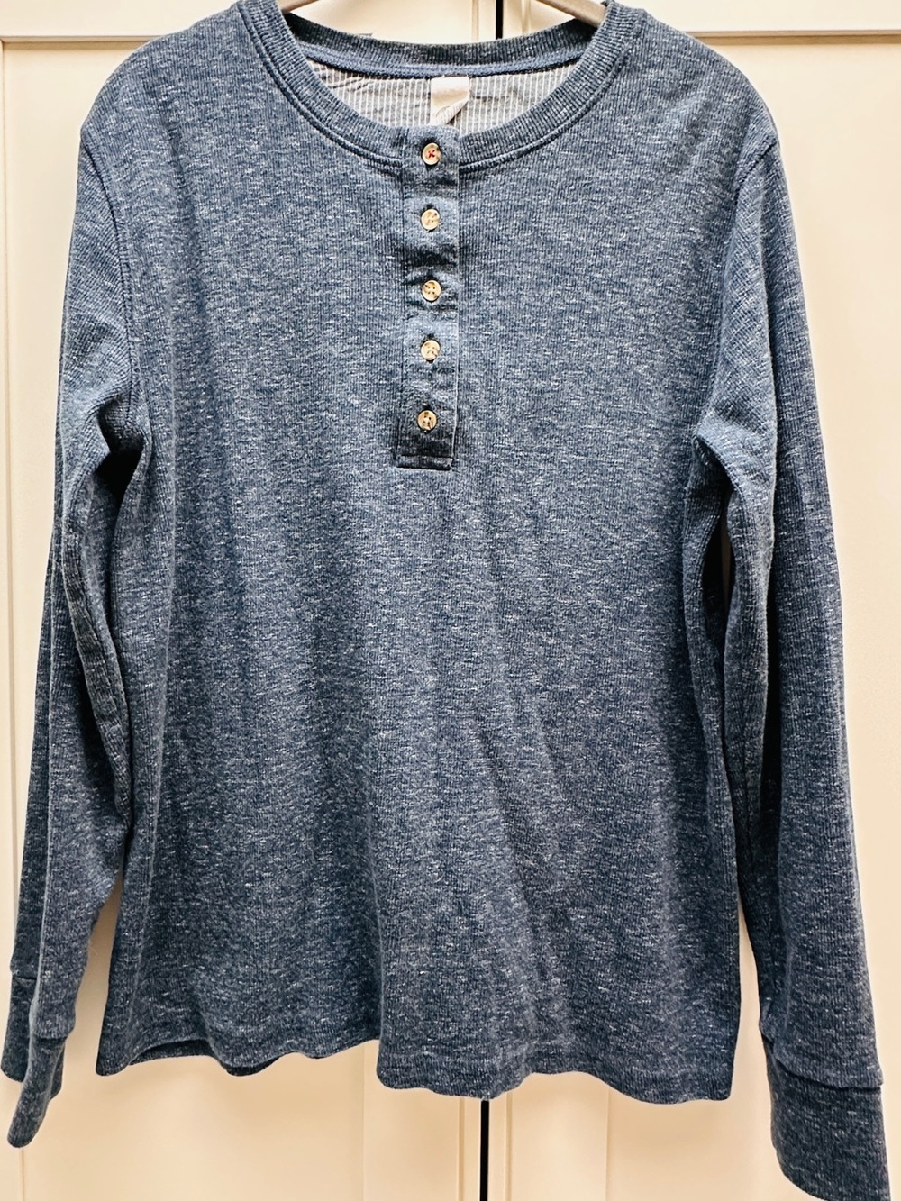 Levi's Heathered Navy Blue Henley Pullover Youth  XL